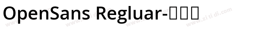 OpenSans Regluar字体转换